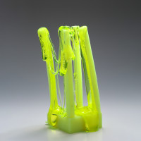Václav Řezáč - Glass Sculpture: Columns Uranium I