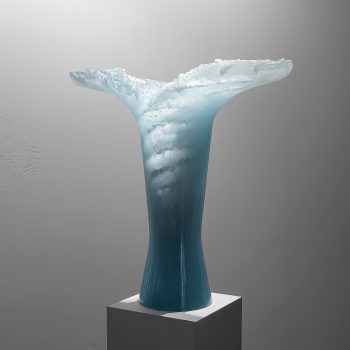 Matyas Pavlik - Glassart - Sculpture: Angel Azul
