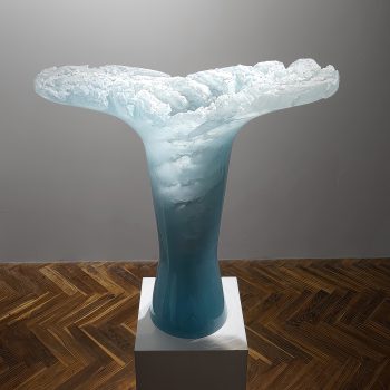 Matyas Pavlik - Glassart - Sculpture: Angel Azul